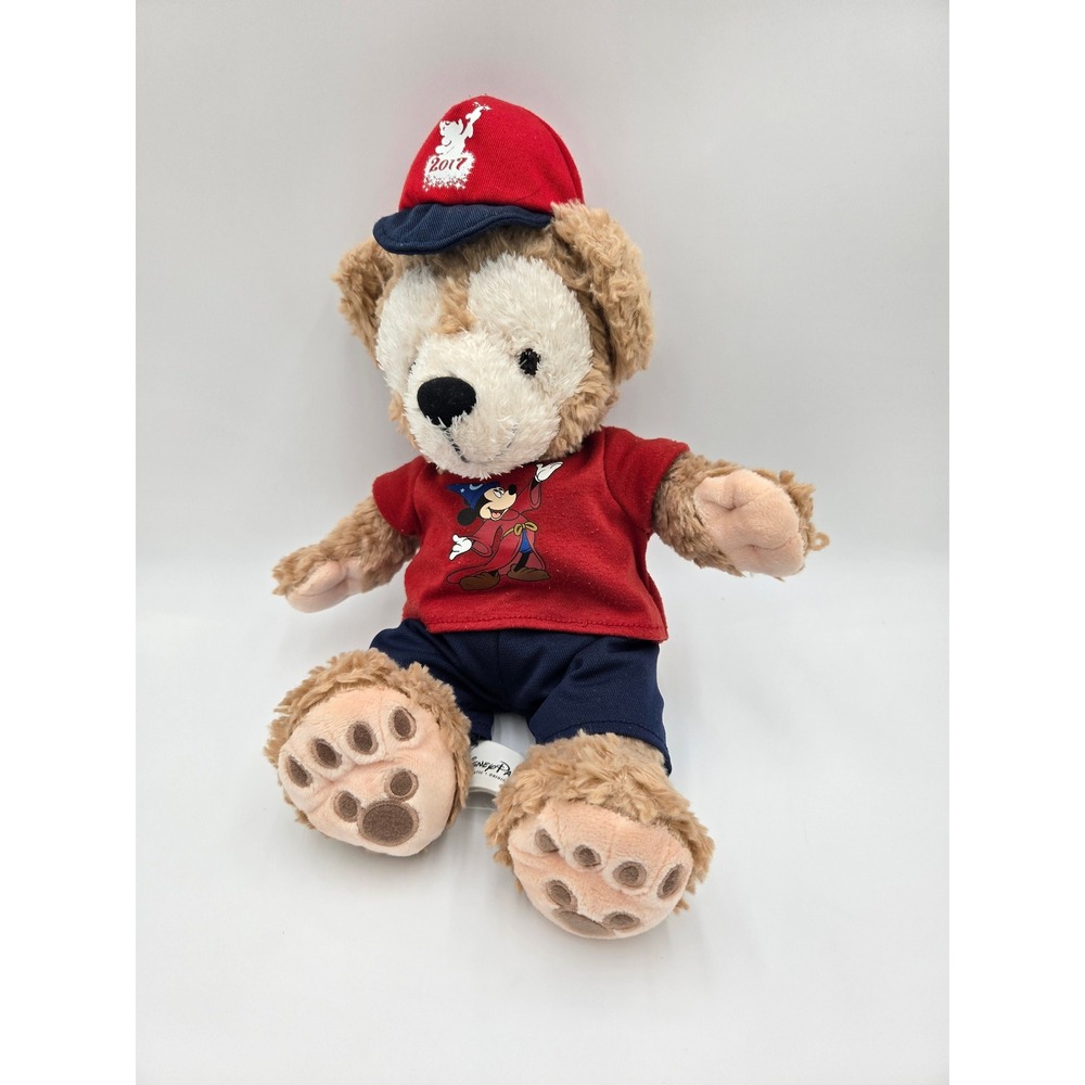 Disney Parks Duffy the Disney Bear 2017 Sorcerer Mickey Plush 12 Inch Brown Bear
